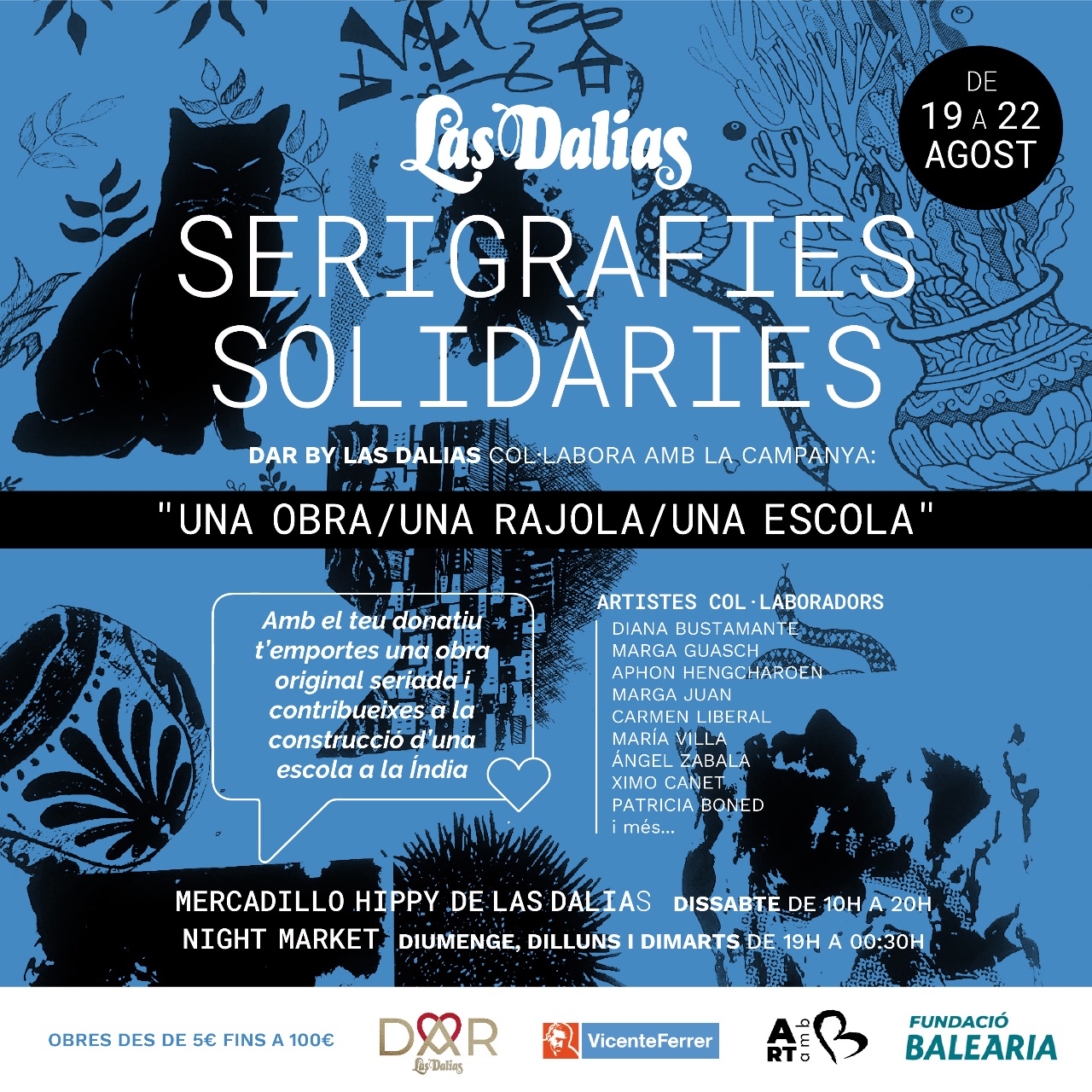 Las Dalias acoge el proyecto Serigrafías Solidarias - 